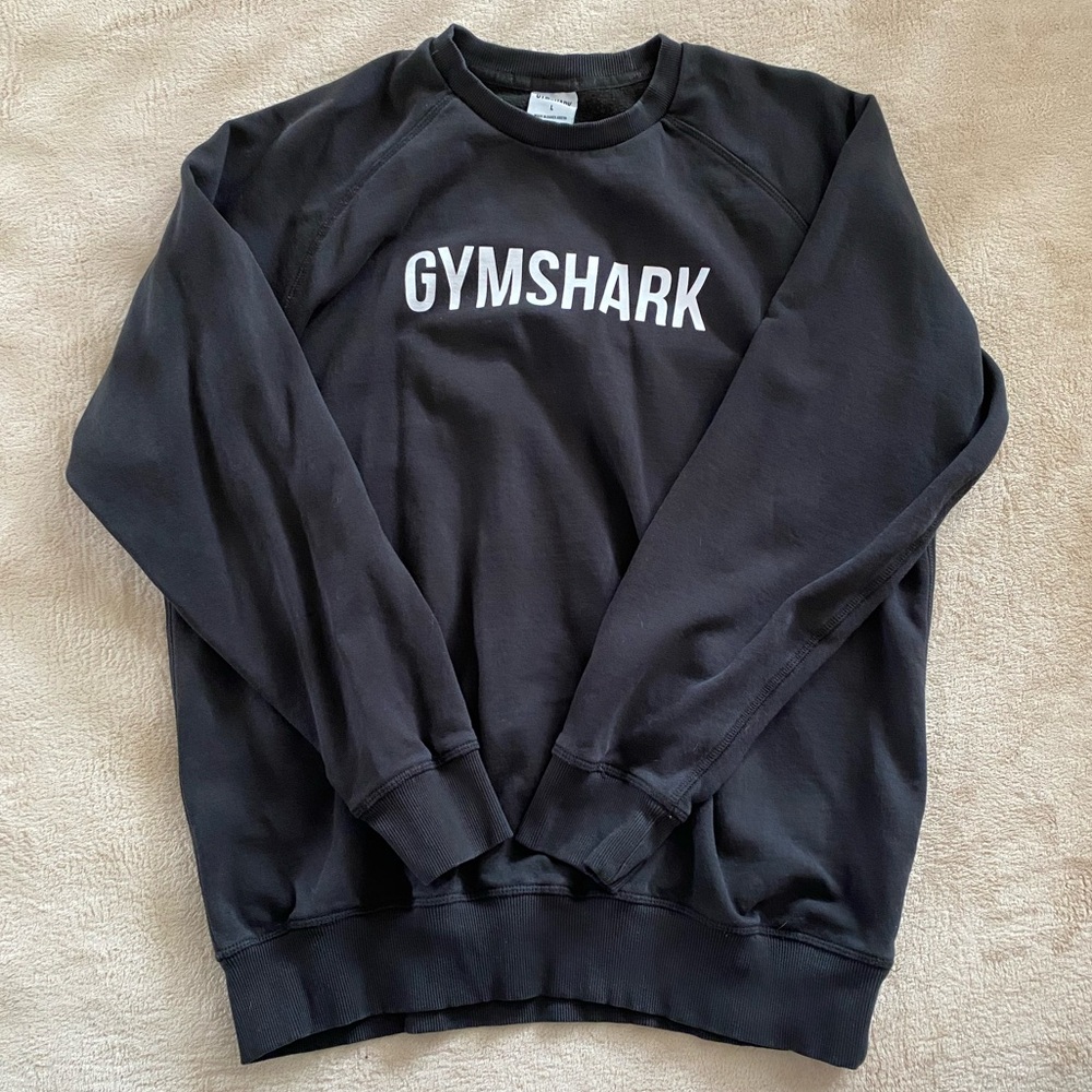 Gymshark Oversized Black Crewneck Sweater